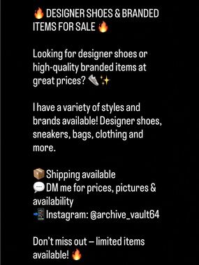 Designer shoes